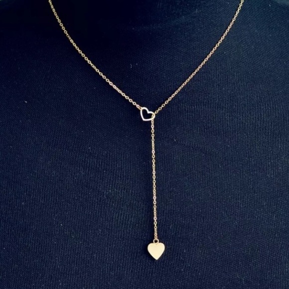 New Gorgeous Gold Heart Necklace - Picture 3 of 4